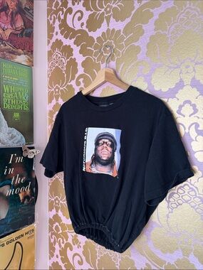 Notorious B.I.G Cropped and redesigned vintage Tee size large